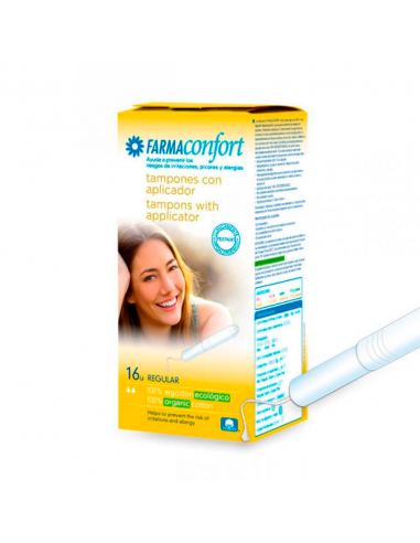 TAMPONES 100%ALGODON FARMACONFORT...