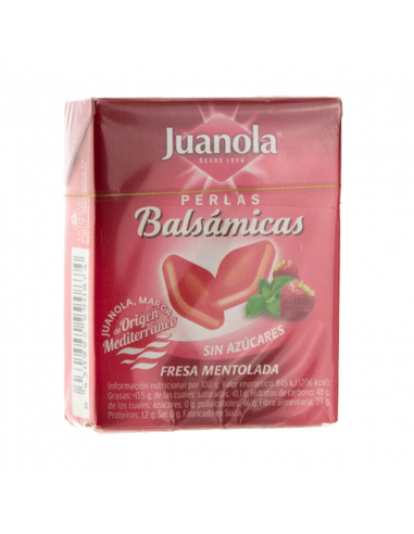 JUANOLA PERLAS 25 G FRESA MENTOLADA