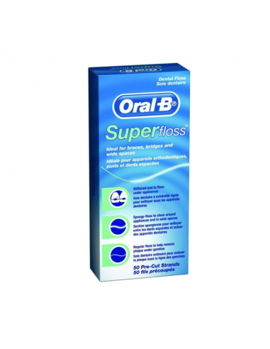 ORAL-B SUPERFLOSS SEDA DENTAL 50 U