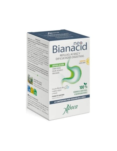 Aboca Neobianacid Sabor Limón 45comp
