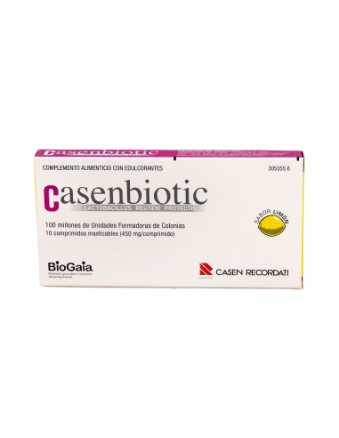 Casenbiotic sabor limón 10comp