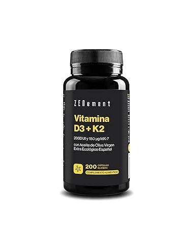 ZENEMENT VITAMINA D3 + K2 200 SOFTGELS